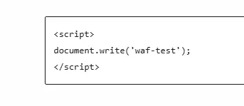WordPressのカスタムHTMLブロックに検証用のscriptタグを含むコードを書き込んでいる画面