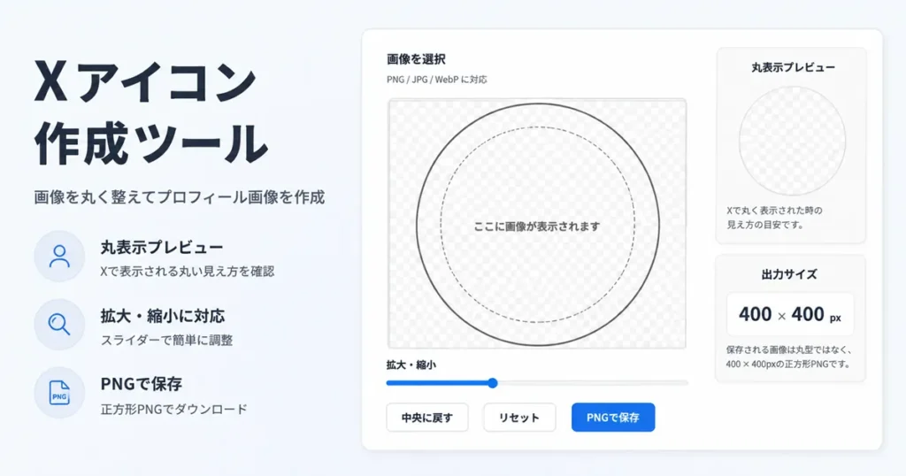 Xアイコン作成ツール