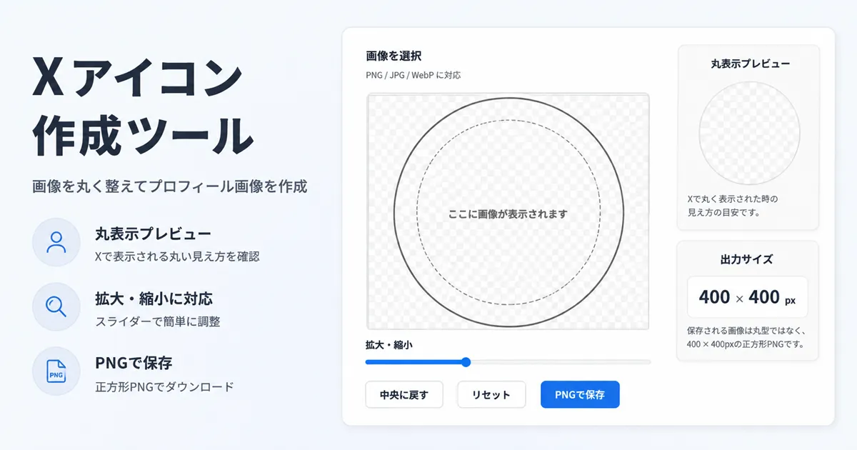 Xアイコン作成ツール
